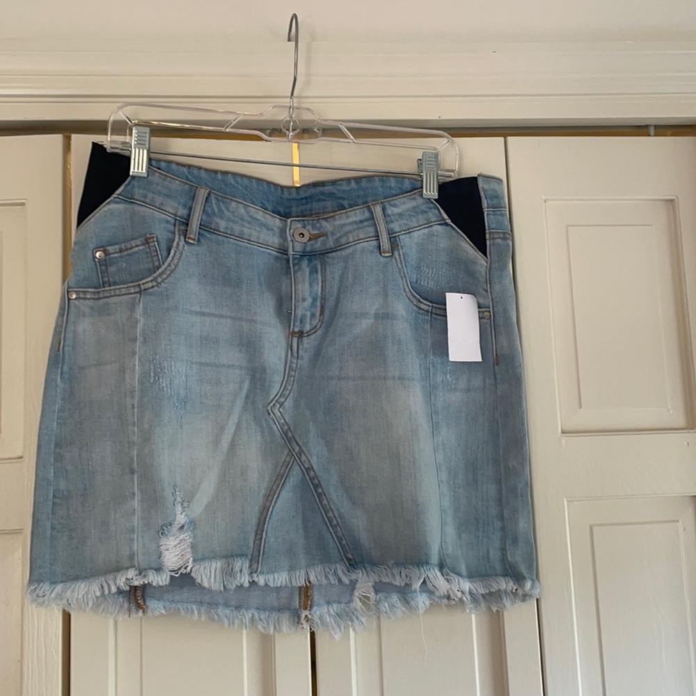 Maternity Denim Skirt